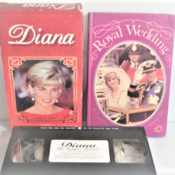 DIANA The Peoples Princess VHS & 1st Printing 1981 ROYAL Wedding Lady Bird Book - Picture 2 of 7